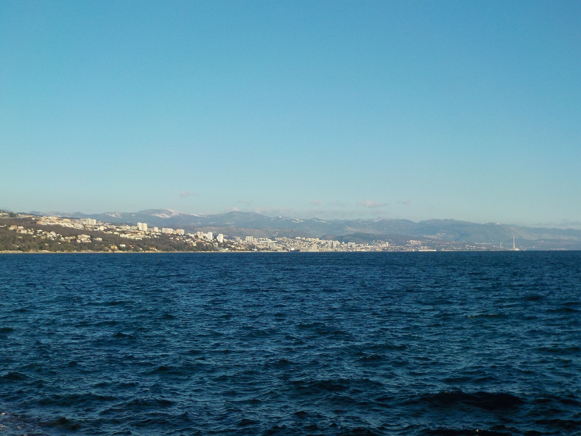 Panorama of the city of Rijeka, Croatia