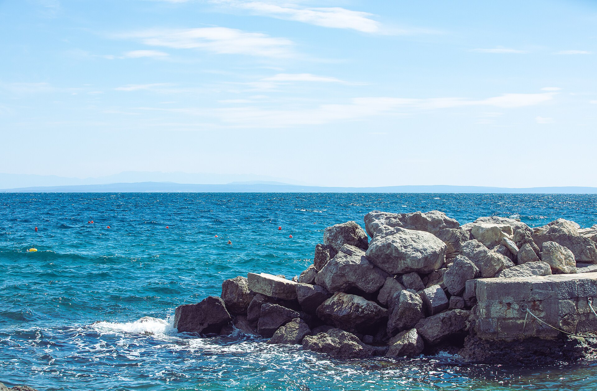 Rocky coast in Opatija