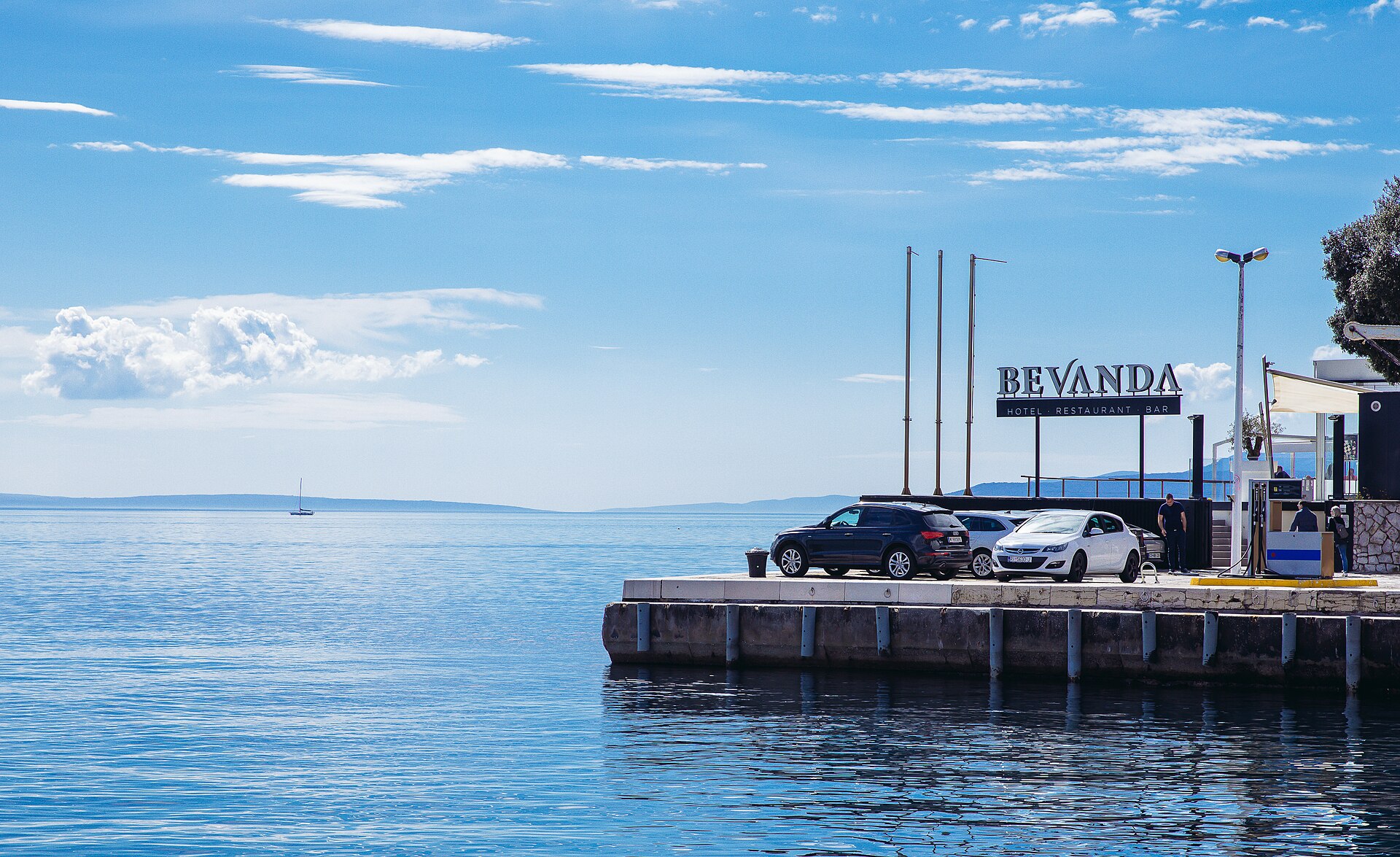 Sea coast in Opatija Croatia