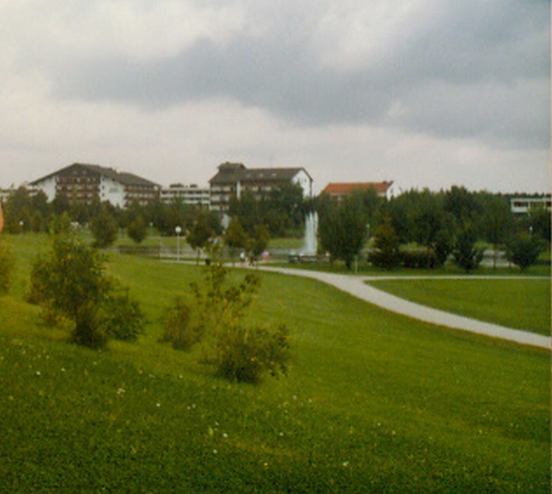 Der Kurpark in Bad Füssing im Sommer 1985