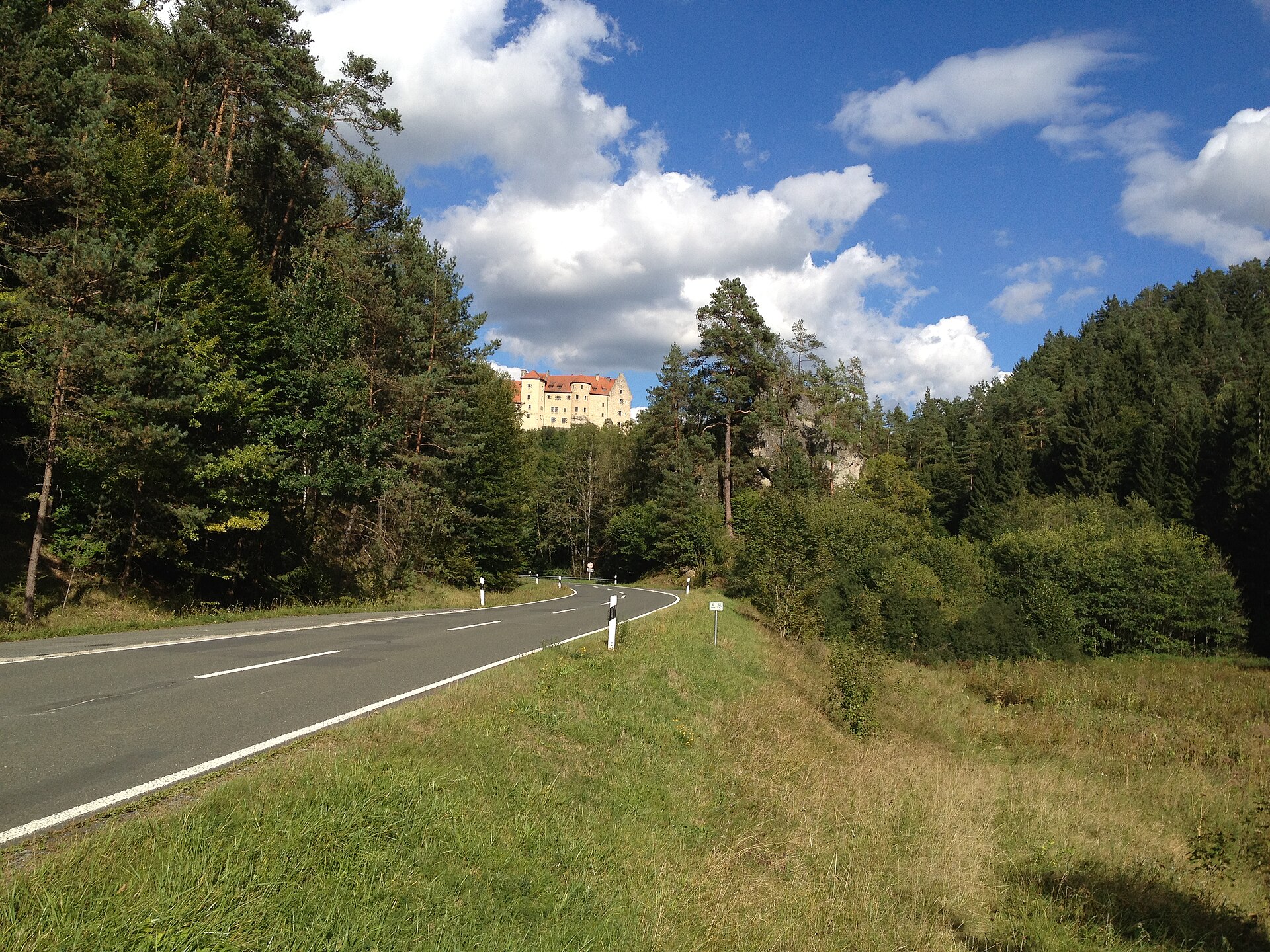 duitsland - bayern - franken - oberfranken - fränkische schweiz - pfaffenberg - burg rabenstein